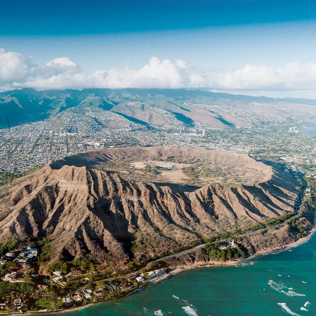Diamond Head (Oʻahu, Hawaii) Sculpture Sculpted Peaks