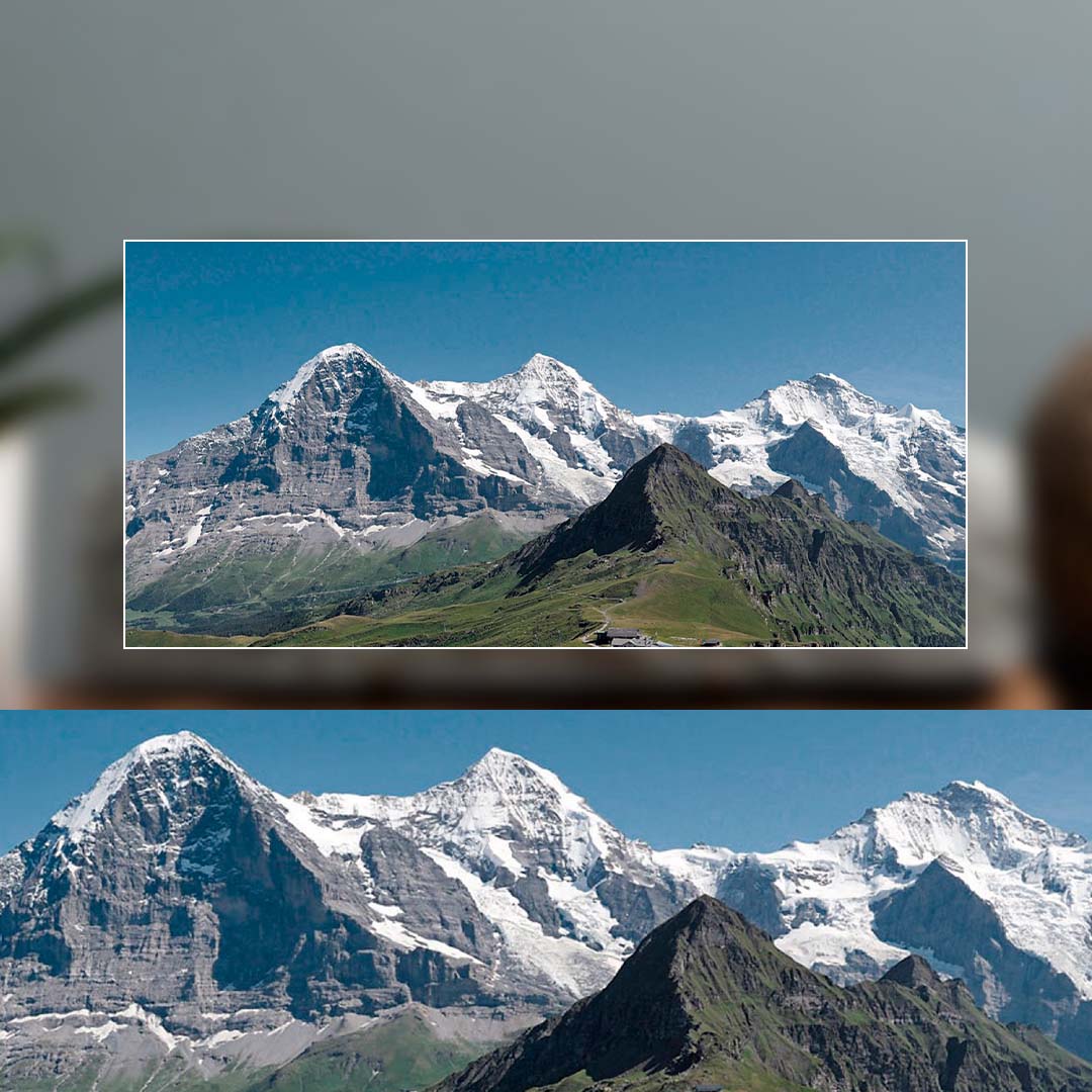 Eiger, Mönch & Jungfrau (Bernese Alps, Switzerland) Sculpted Peaks