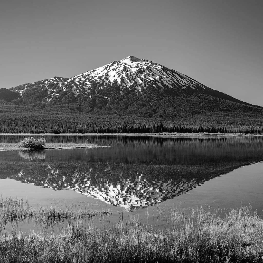 Mount Bachelor (View from Sparks Lake, Cascade Range, Oregon) First Edition Sculpture Sculpted Peaks
