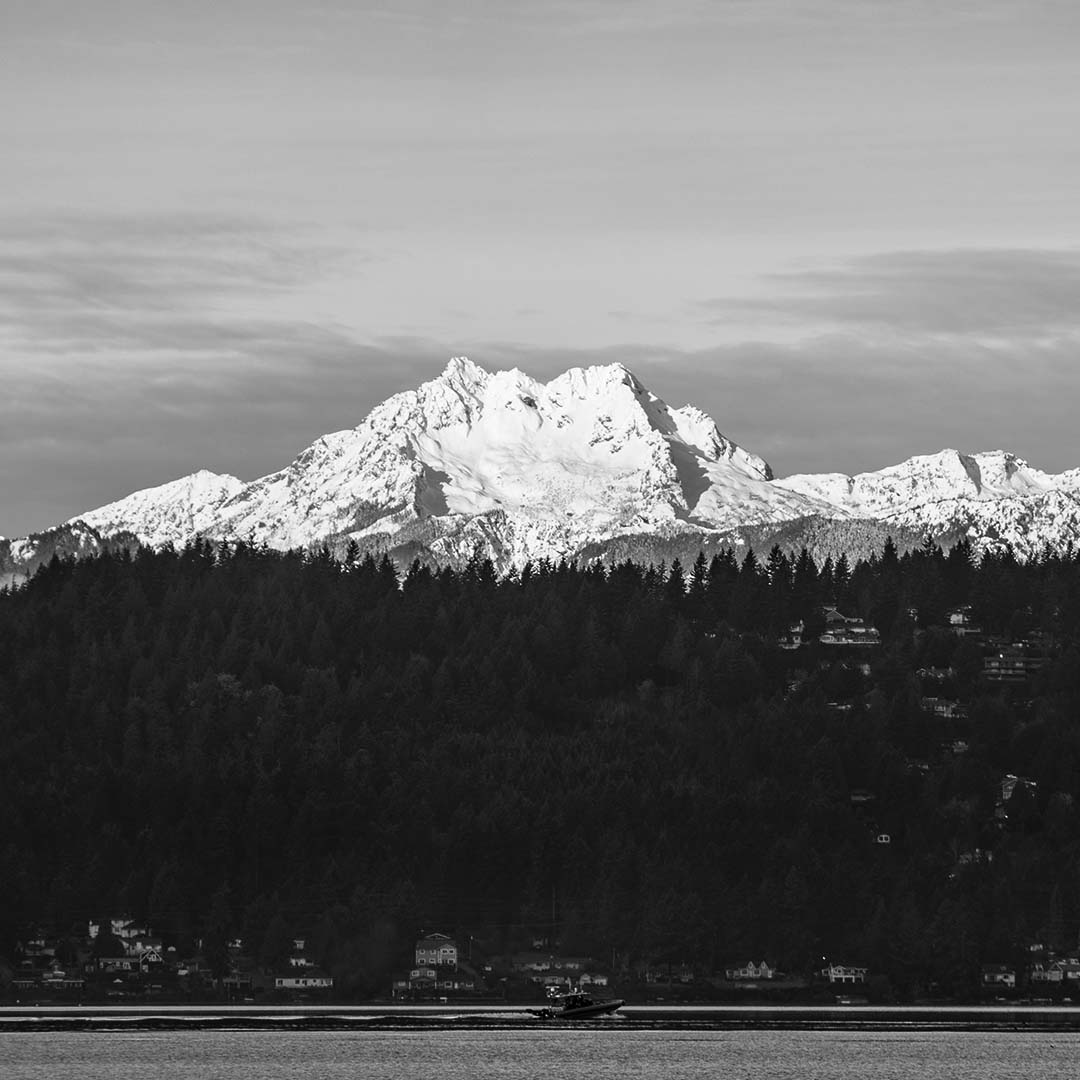 The Brothers (View from Tracyton, Olympic Range, Washington) First Edition Sculpture Sculpted Peaks