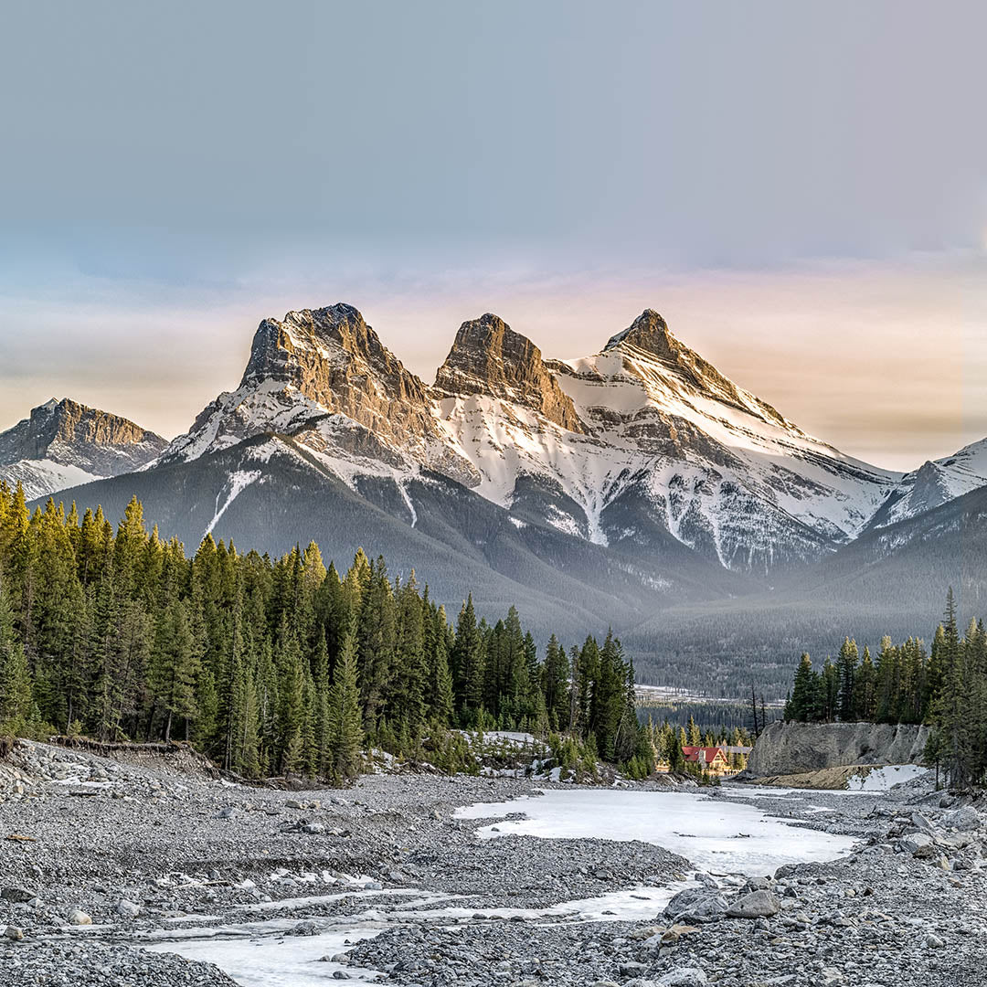 Three Sisters (Canmore, Alberta) Sculpture Sculpted Peaks