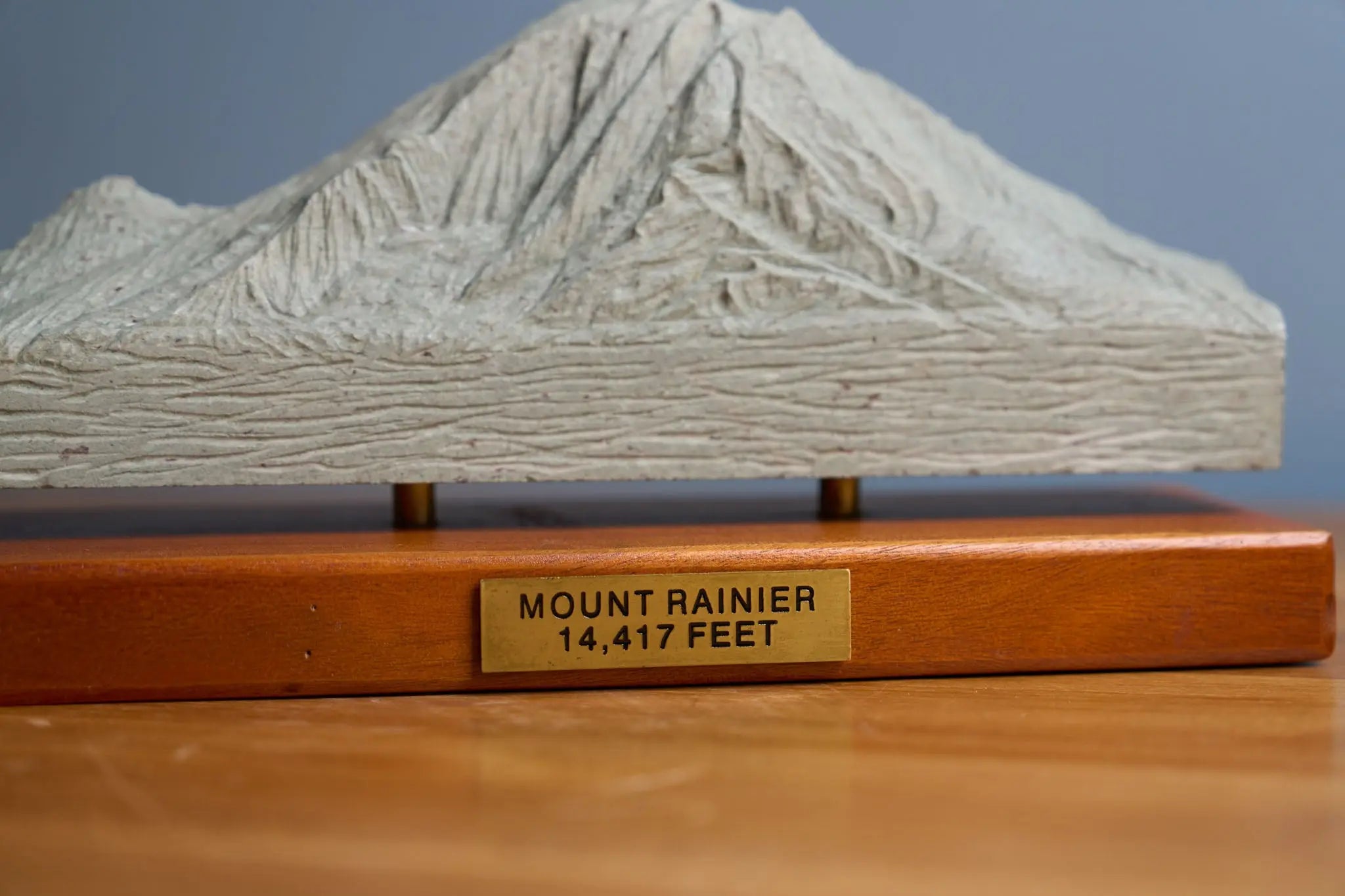 Custom Engraved Brass Plaque (Front of Base) Sculpted Peaks
