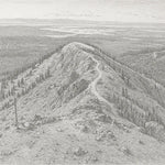 Mount Washburn (Yellowstone National Park, Wyoming) – First Edition Sculpture Sculpted Peaks
