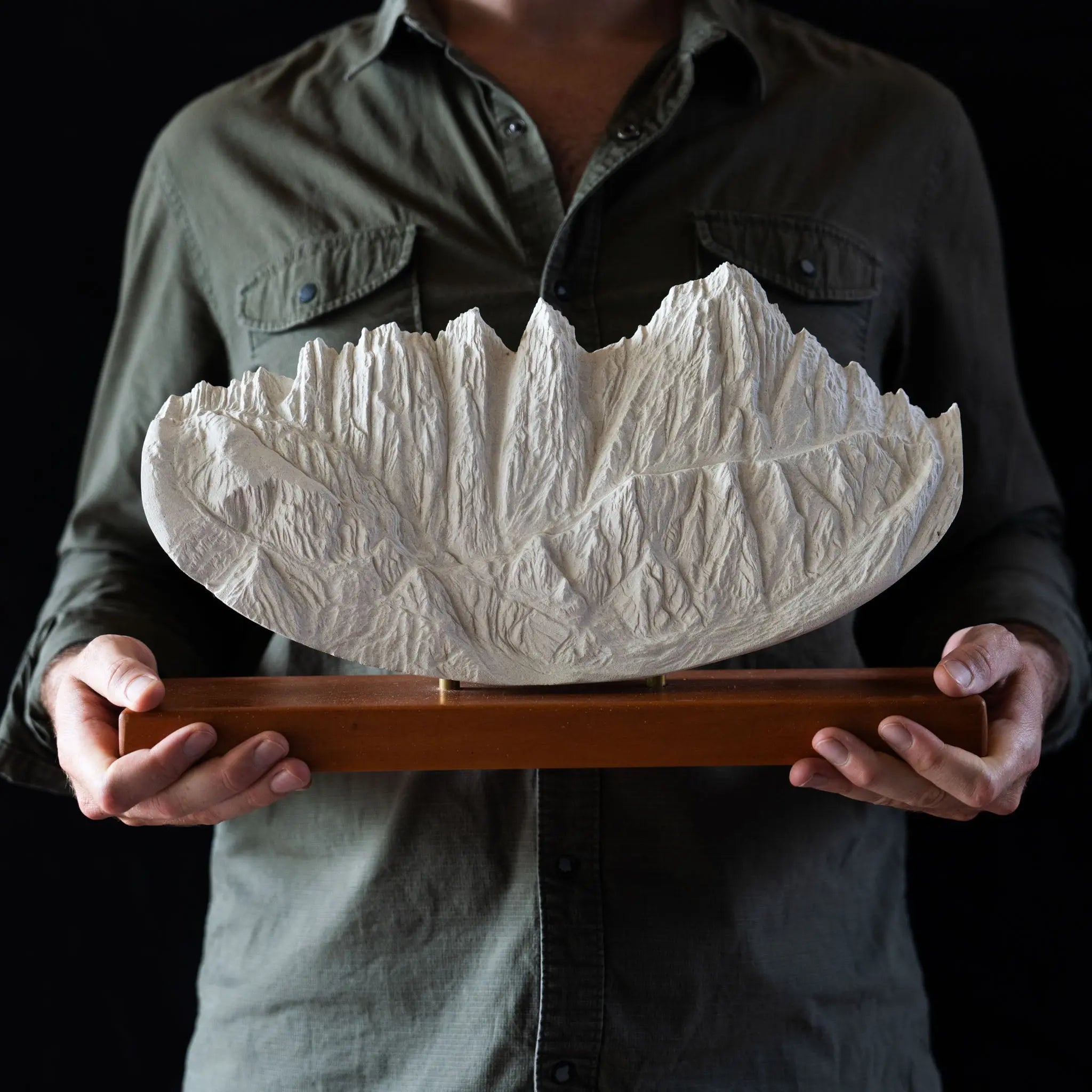 Mount Whitney (View from Lone Pine, California) Sculpture Sculpted Peaks