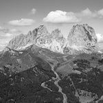 Sassolungo Group (View from Passo Sella, Dolomites, Italy) – First Edition Sculpture Sculpted Peaks
