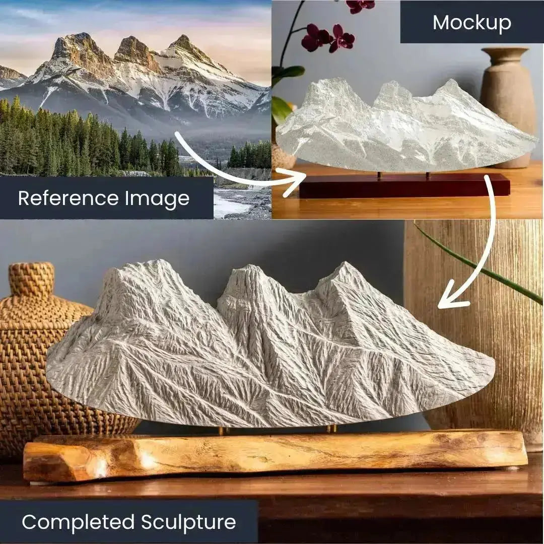 Mt. Olympus, Utah- First Edition Sculpture Sculpted Peaks