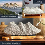 Mt. Olympus, Utah- First Edition Sculpture Sculpted Peaks