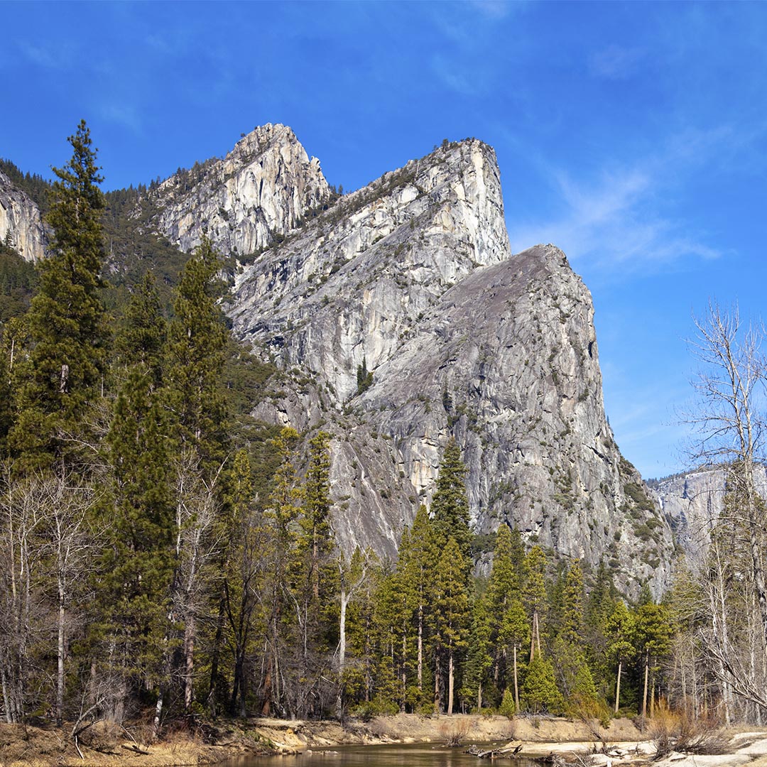 Three Brothers (Yosemite National Park, California) Sculpture Sculpted Peaks