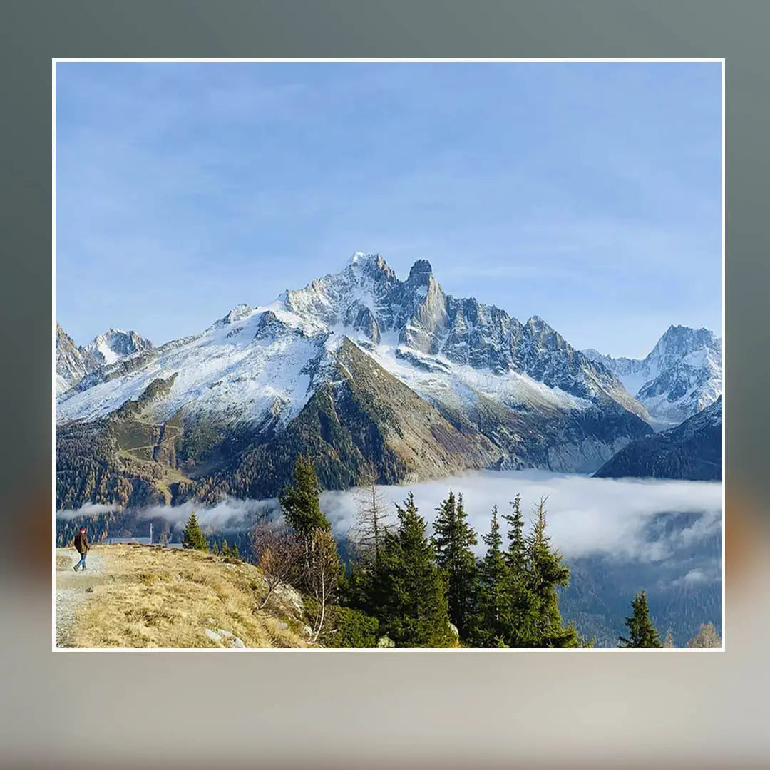 Aiguille Verte & Les Drus (Mont Blanc Massif, France - Sample Sculpture) - SMPL 276 Sculpted Peaks