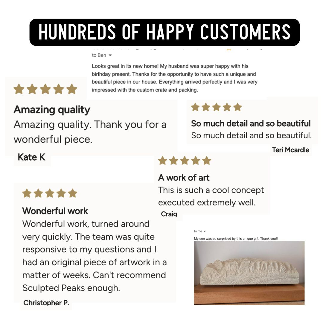 Bespoke Sculpture Gift Box Sculpted Peaks