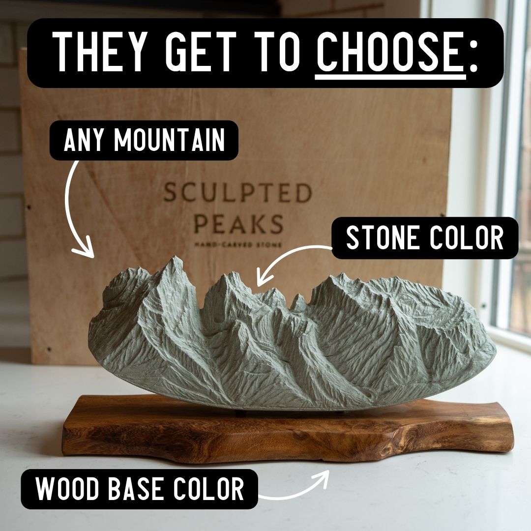 Bespoke Sculpture Gift Box Sculpted Peaks