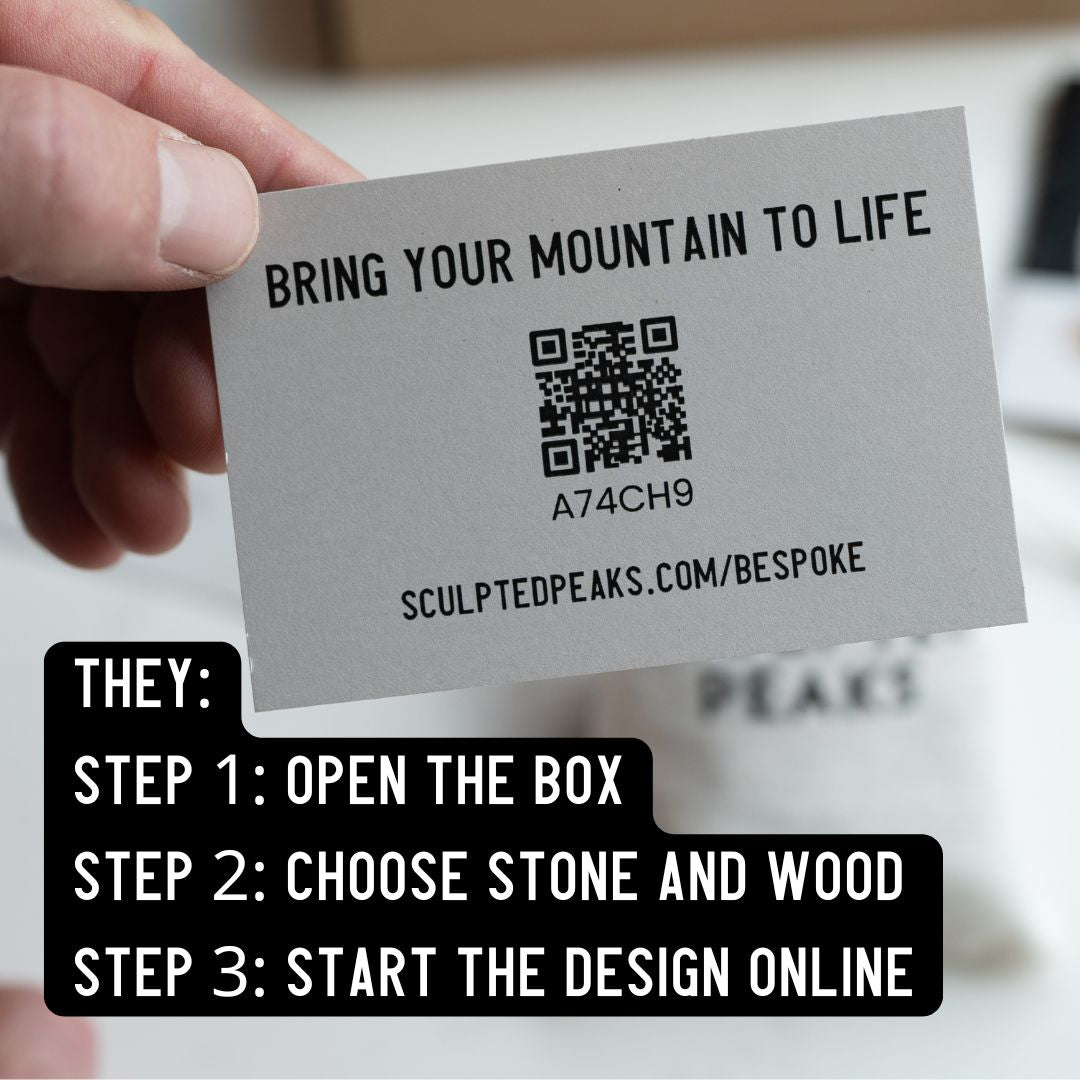 Bespoke Sculpture Gift Box Sculpted Peaks