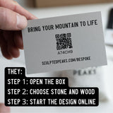 Bespoke Sculpture Gift Box Sculpted Peaks