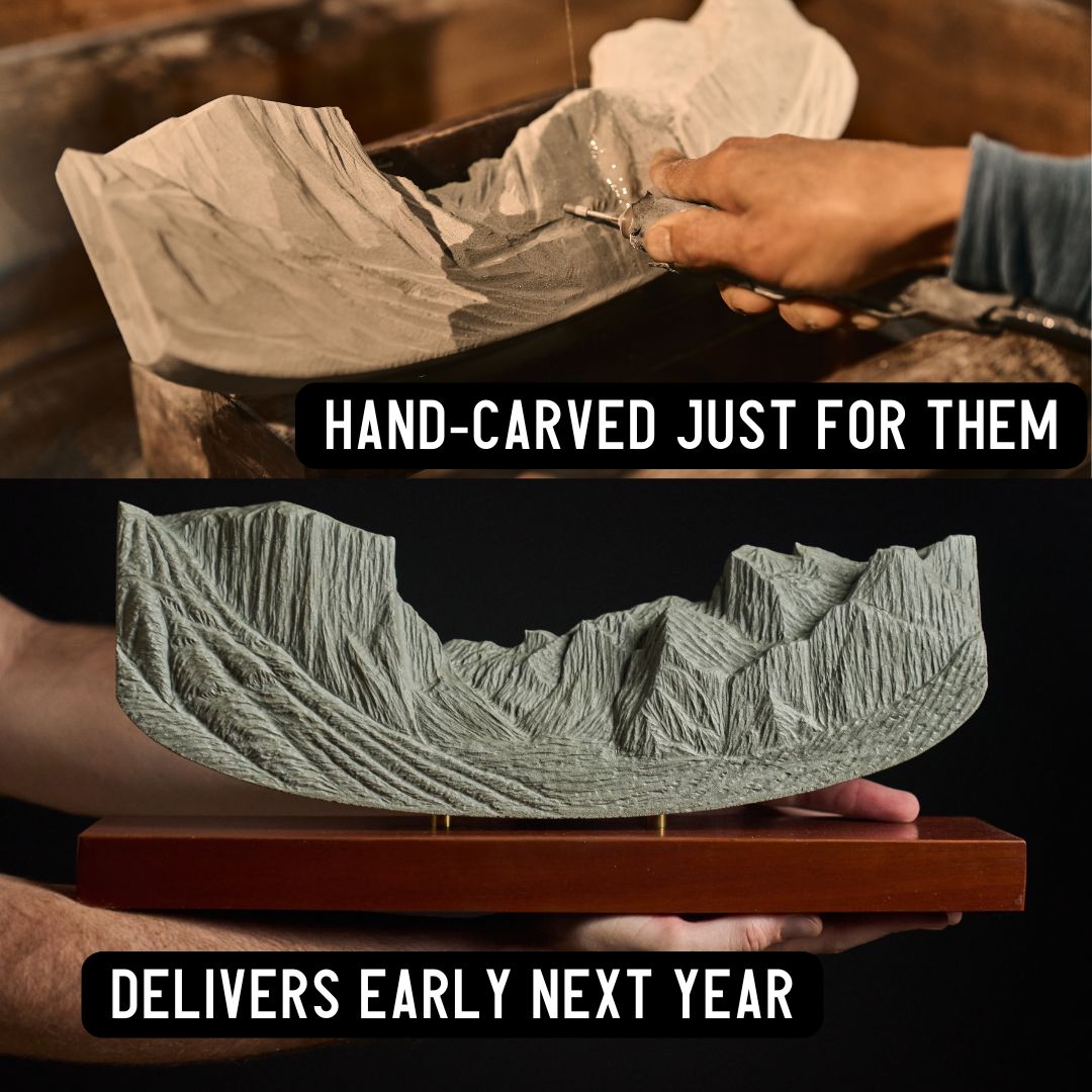 Bespoke Sculpture Gift Box Sculpted Peaks