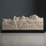 The Bernese Trio Sculpture (Eiger, Mönch, Jungfrau - View from Schilthorn, Bernese Alps, Switzerland)