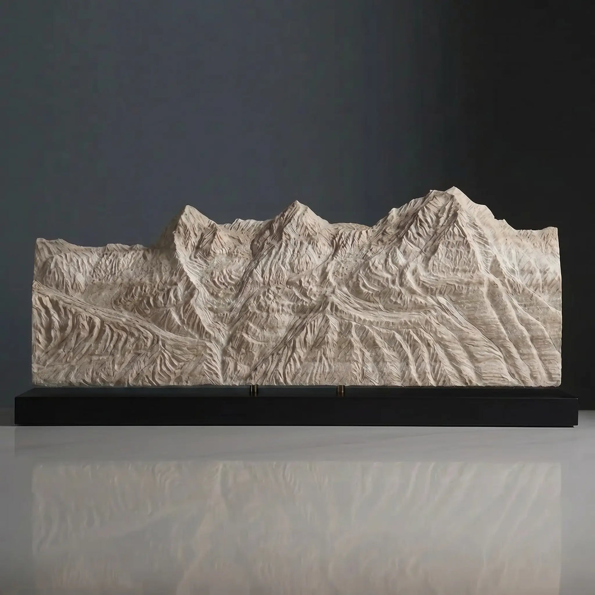 The Bernese Trio Sculpture (Eiger, Mönch, Jungfrau - View from Schilthorn, Bernese Alps, Switzerland) Sculpted Peaks