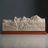 The Bernese Trio Sculpture (Eiger, Mönch, Jungfrau - View from Schilthorn, Bernese Alps, Switzerland)
