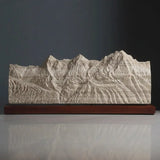 The Bernese Trio Sculpture (Eiger, Mönch, Jungfrau - View from Schilthorn, Bernese Alps, Switzerland)