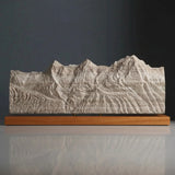 The Bernese Trio Sculpture (Eiger, Mönch, Jungfrau - View from Schilthorn, Bernese Alps, Switzerland)