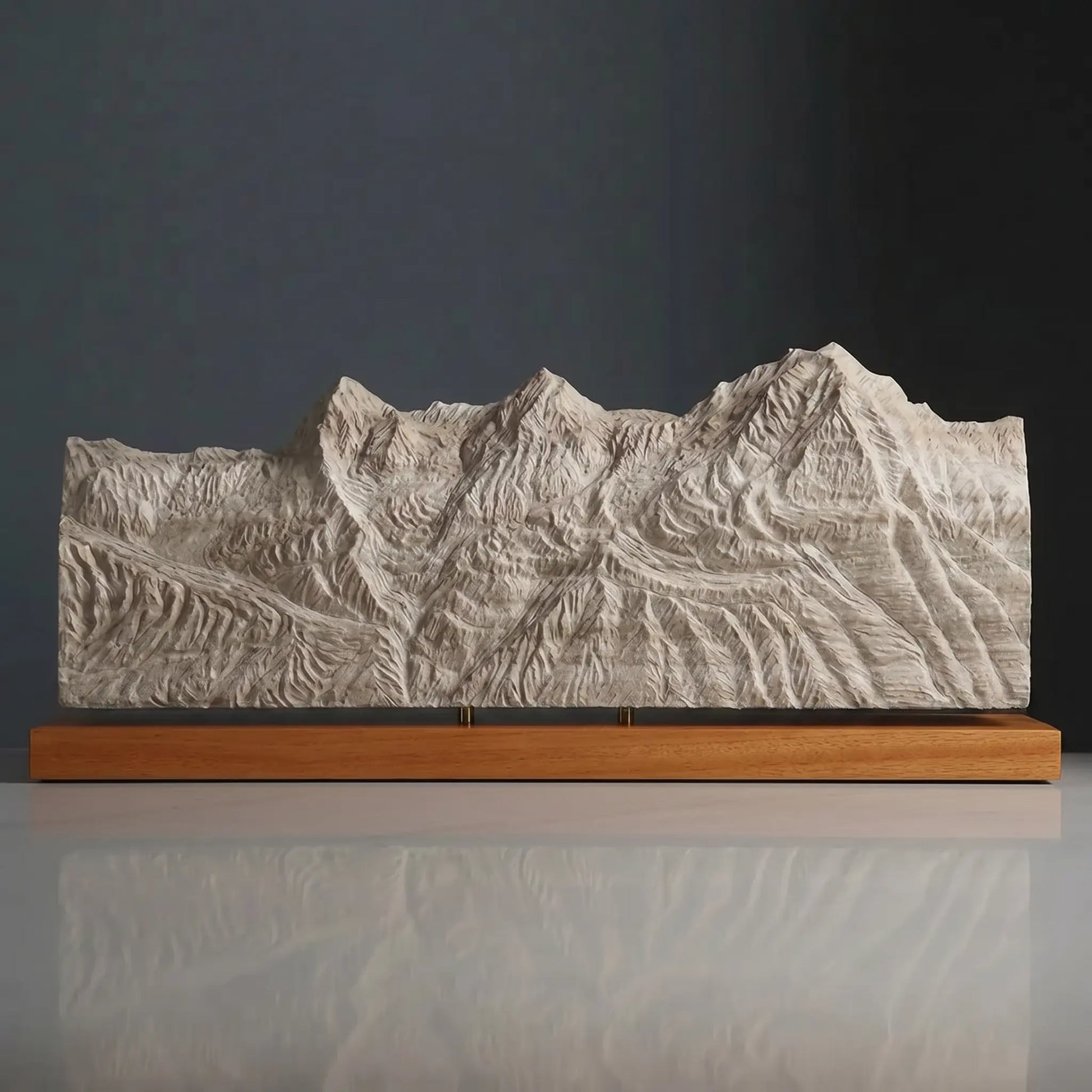 The Bernese Trio Sculpture (Eiger, Mönch, Jungfrau - View from Schilthorn, Bernese Alps, Switzerland) Sculpted Peaks