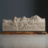 The Bernese Trio Sculpture (Eiger, Mönch, Jungfrau - View from Schilthorn, Bernese Alps, Switzerland)