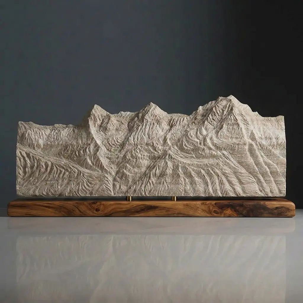 The Bernese Trio Sculpture (Eiger, Mönch, Jungfrau - View from Schilthorn, Bernese Alps, Switzerland) Sculpted Peaks