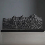 The Bernese Trio Sculpture (Eiger, Mönch, Jungfrau - View from Schilthorn, Bernese Alps, Switzerland)