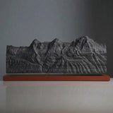 The Bernese Trio Sculpture (Eiger, Mönch, Jungfrau - View from Schilthorn, Bernese Alps, Switzerland)