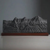 The Bernese Trio Sculpture (Eiger, Mönch, Jungfrau - View from Schilthorn, Bernese Alps, Switzerland)