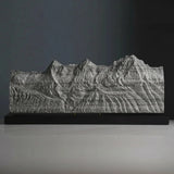 The Bernese Trio Sculpture (Eiger, Mönch, Jungfrau - View from Schilthorn, Bernese Alps, Switzerland)