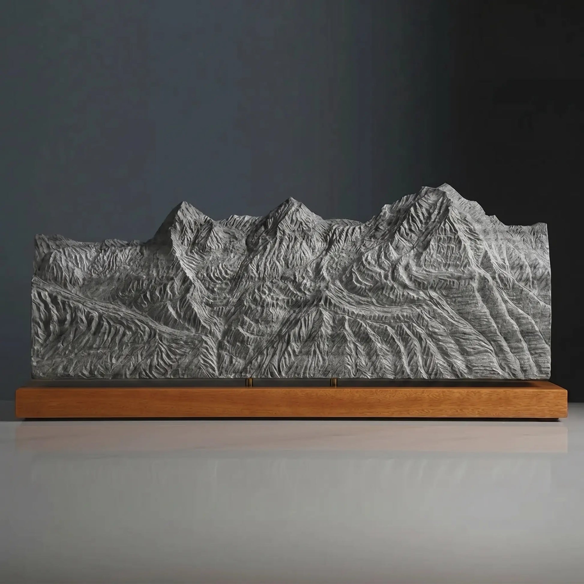 The Bernese Trio Sculpture (Eiger, Mönch, Jungfrau - View from Schilthorn, Bernese Alps, Switzerland) Sculpted Peaks