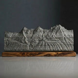 The Bernese Trio Sculpture (Eiger, Mönch, Jungfrau - View from Schilthorn, Bernese Alps, Switzerland)
