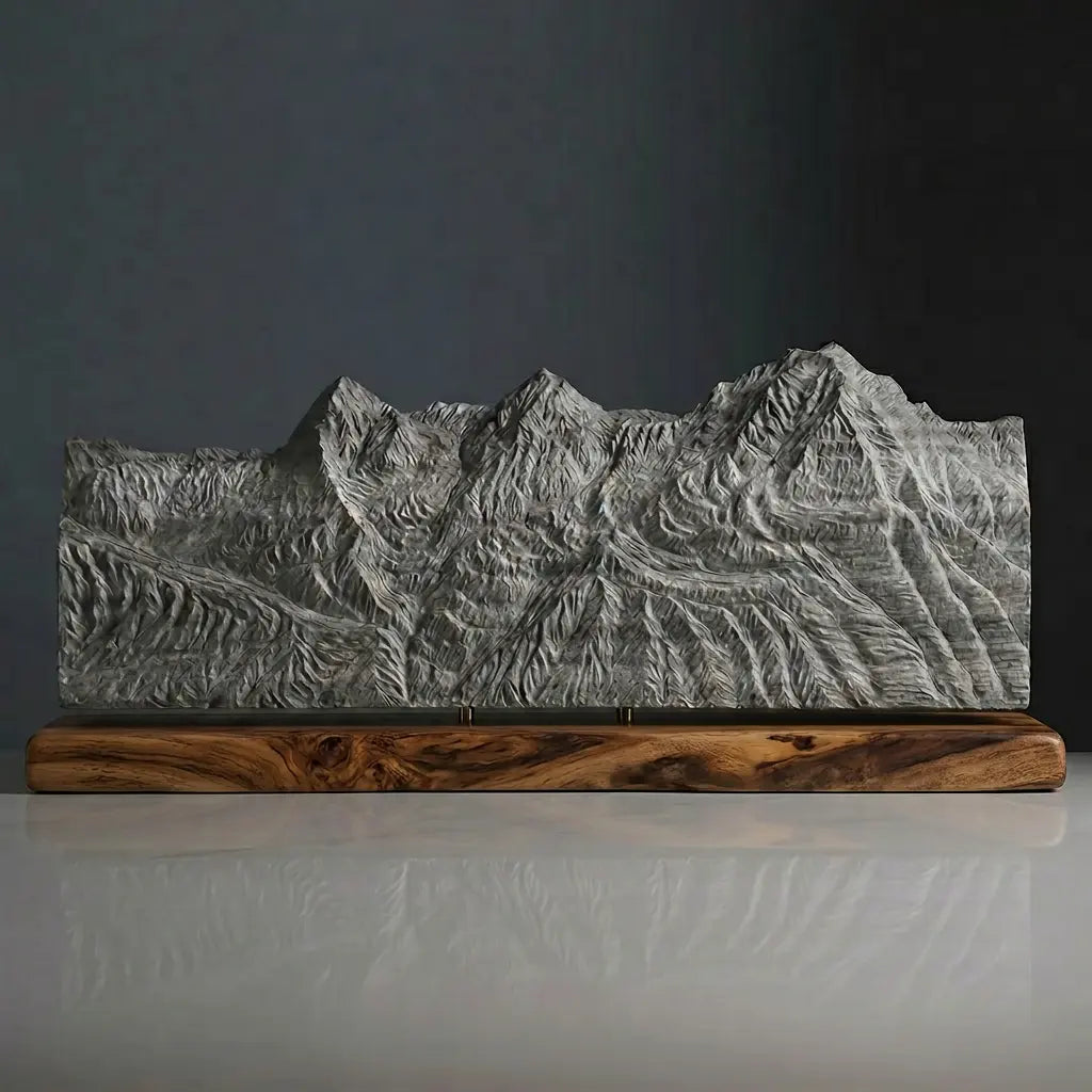 The Bernese Trio Sculpture (Eiger, Mönch, Jungfrau - View from Schilthorn, Bernese Alps, Switzerland) Sculpted Peaks