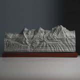 The Bernese Trio Sculpture (Eiger, Mönch, Jungfrau - View from Schilthorn, Bernese Alps, Switzerland)
