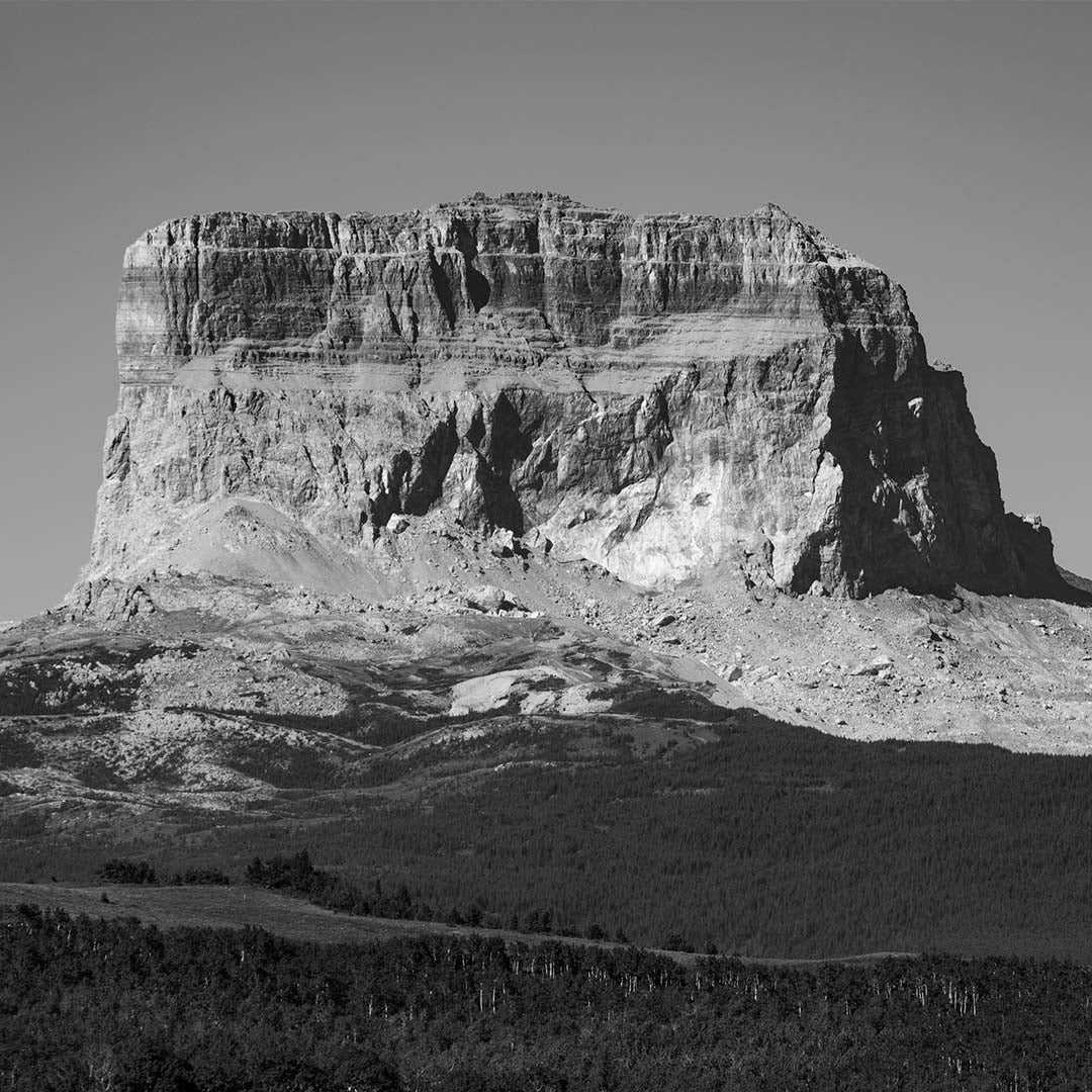 Chief Mountain (View from Police Outpost Provincial Park, Alberta) First Edition Sculpture Sculpted Peaks