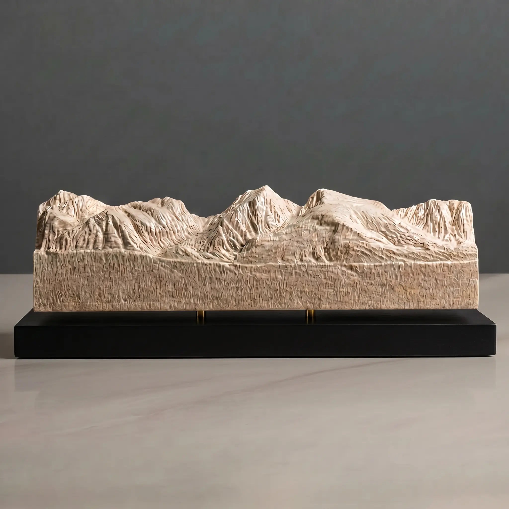 Continental Divide Sculpture (View from Bierstadt Lake, Colorado) Sculpted Peaks
