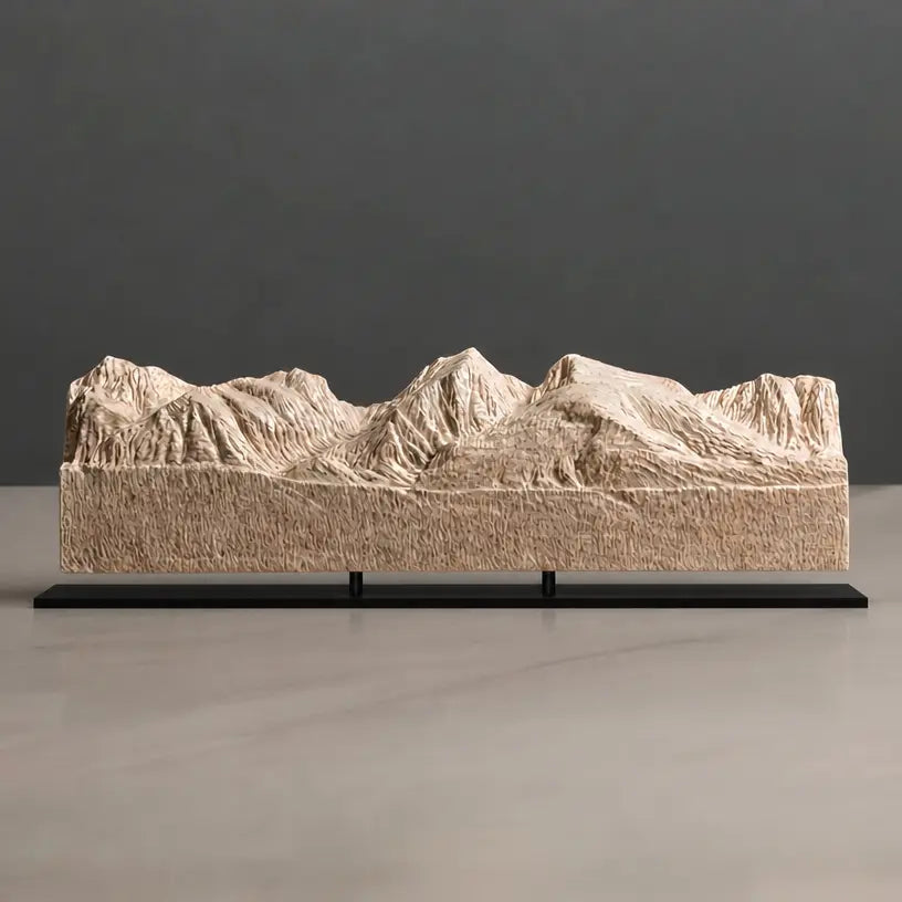 Continental Divide Sculpture (View from Bierstadt Lake, Colorado) Sculpted Peaks