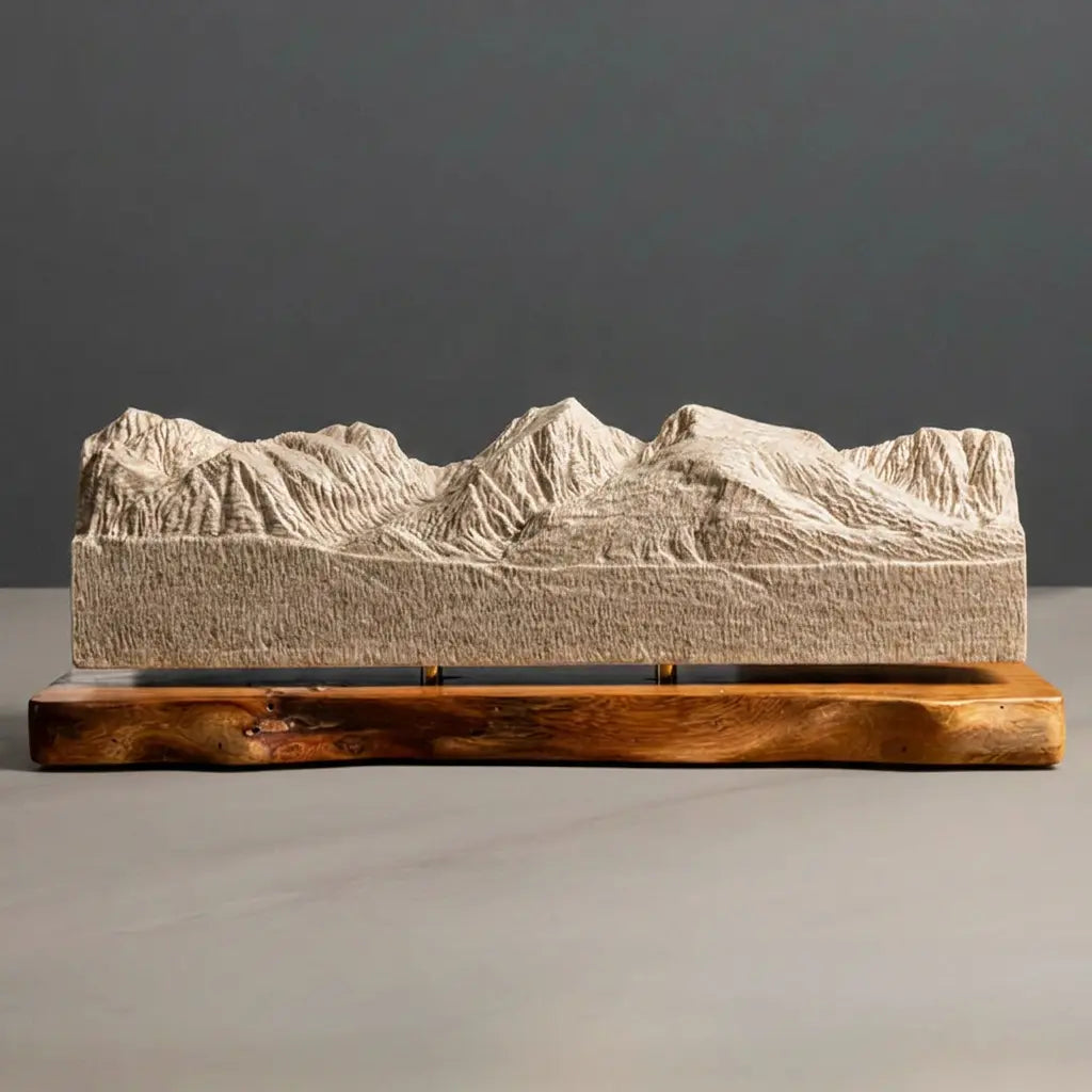 Continental Divide Sculpture (View from Bierstadt Lake, Colorado) Sculpted Peaks