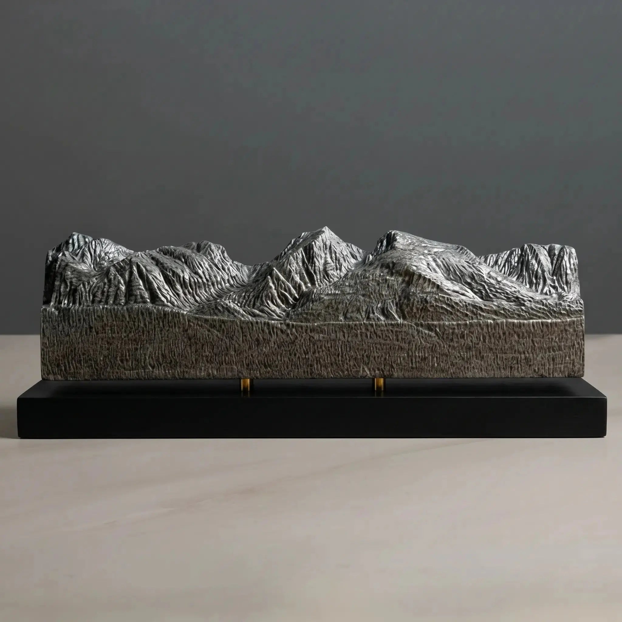 Continental Divide Sculpture (View from Bierstadt Lake, Colorado) Sculpted Peaks