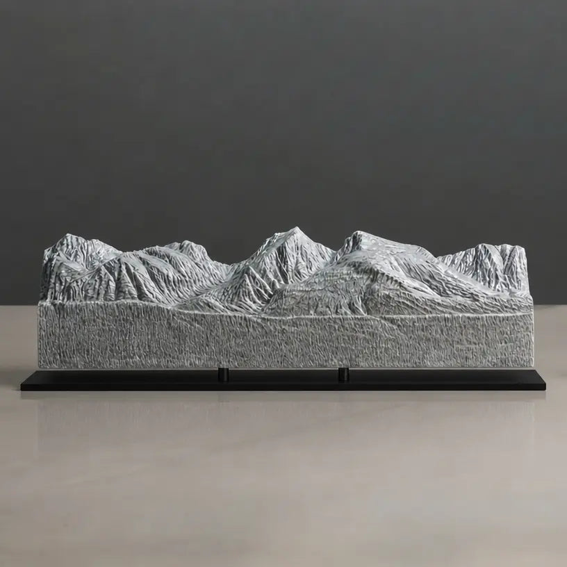 Continental Divide Sculpture (View from Bierstadt Lake, Colorado) Sculpted Peaks