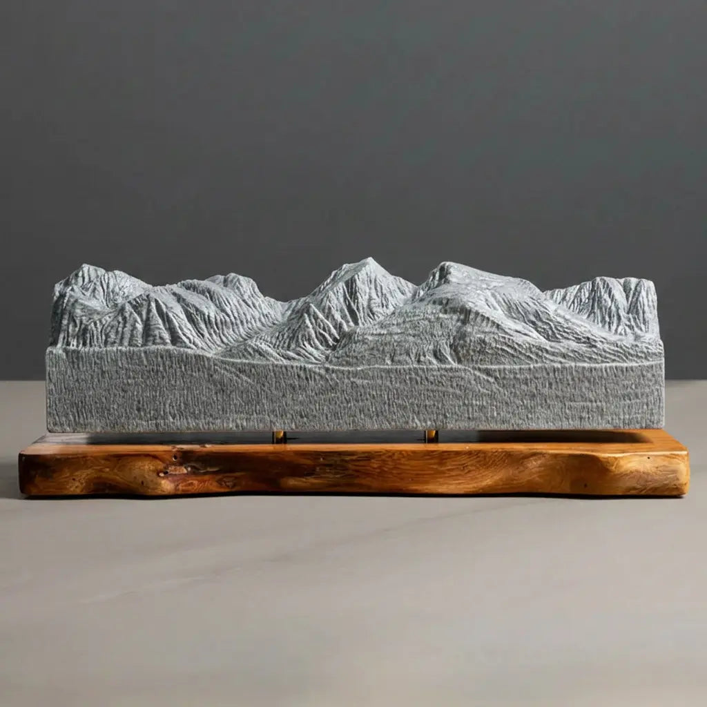 Continental Divide Sculpture (View from Bierstadt Lake, Colorado) Sculpted Peaks