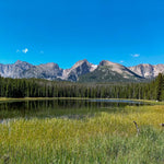 Continental Divide (View from Bierstadt Lake, Colorado) Sculpture Sculpted Peaks