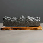Continental Divide Sculpture (View from Bierstadt Lake, Colorado) Sculpted Peaks