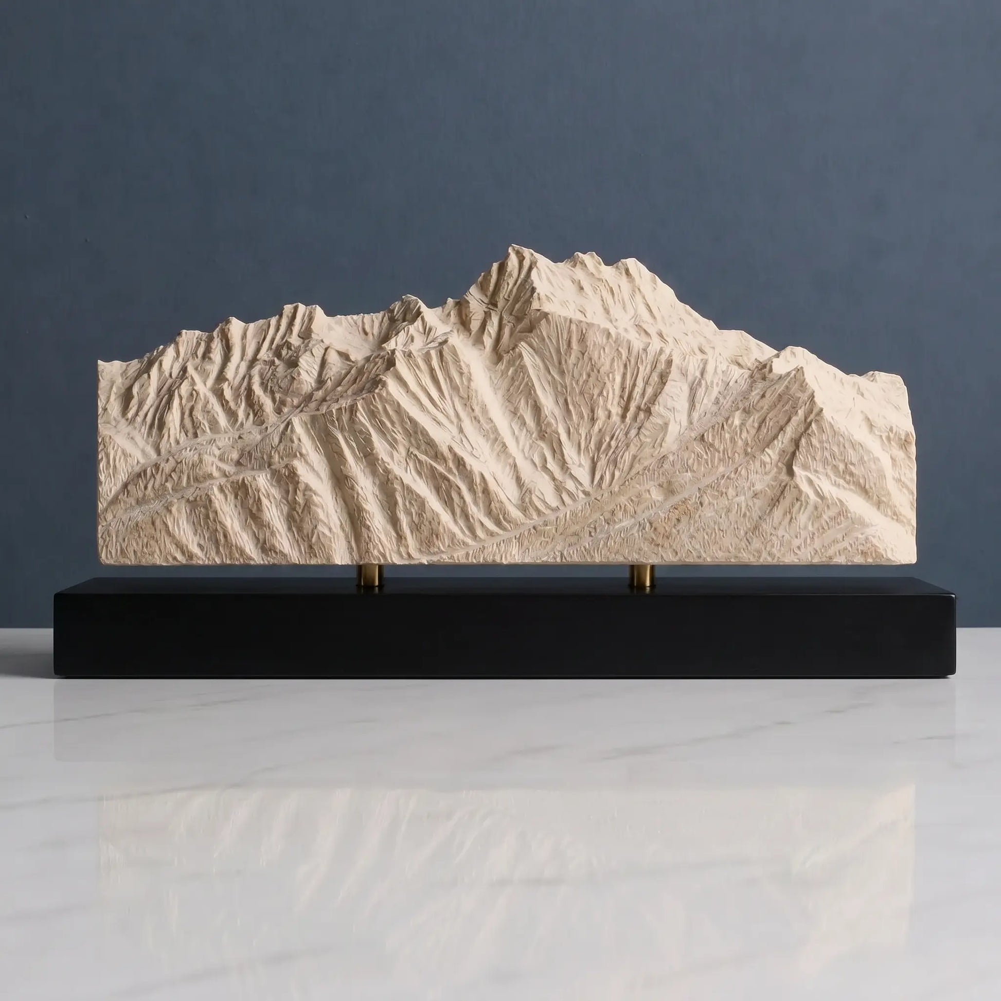 Dents du Midi Sculpture (View from Villars-sur-Ollon, Switzerland) Sculpted Peaks