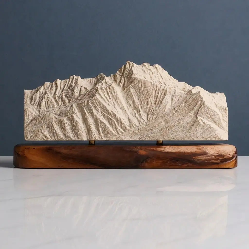 Dents du Midi Sculpture (View from Villars-sur-Ollon, Switzerland) Sculpted Peaks