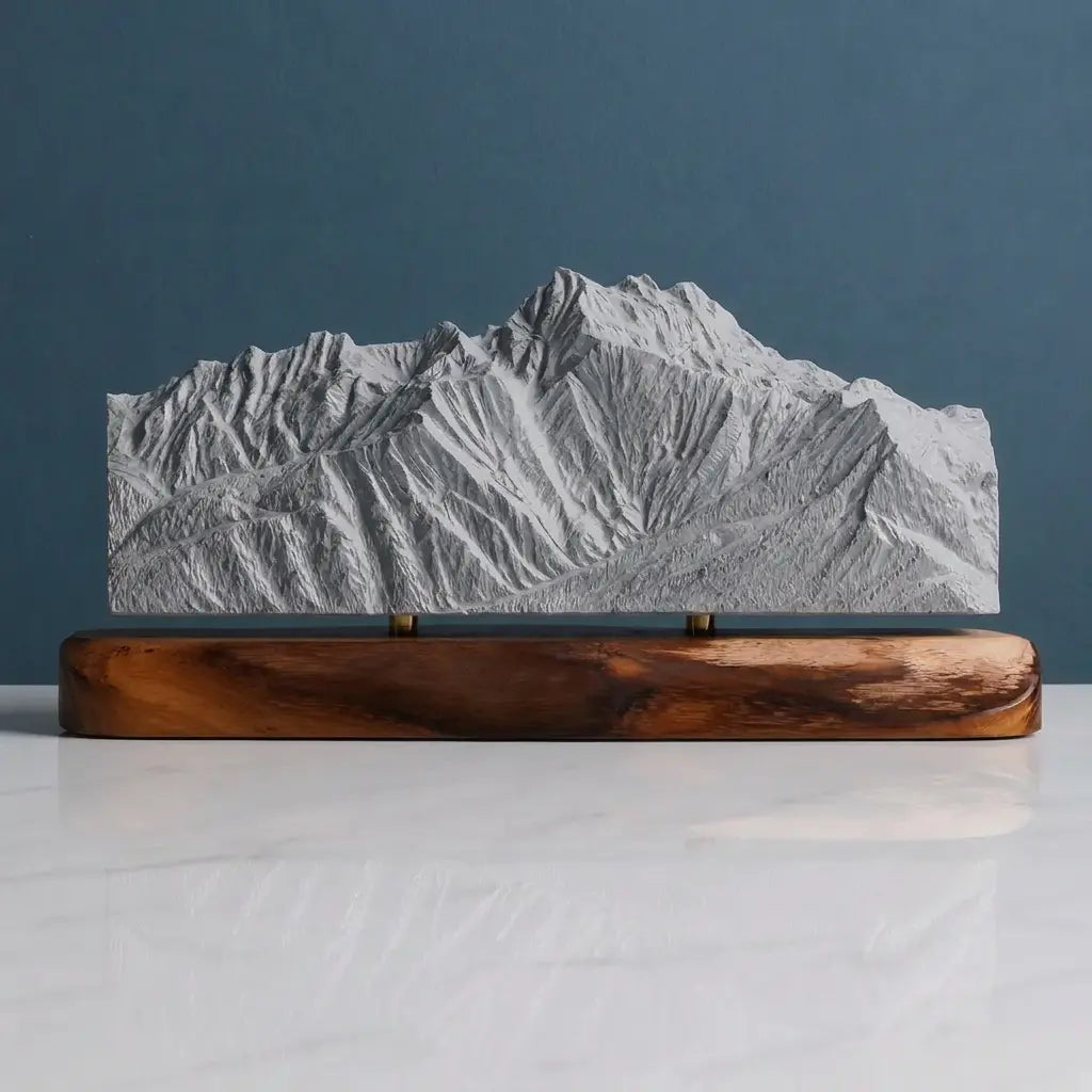 Dents du Midi Sculpture (View from Villars-sur-Ollon, Switzerland) Sculpted Peaks