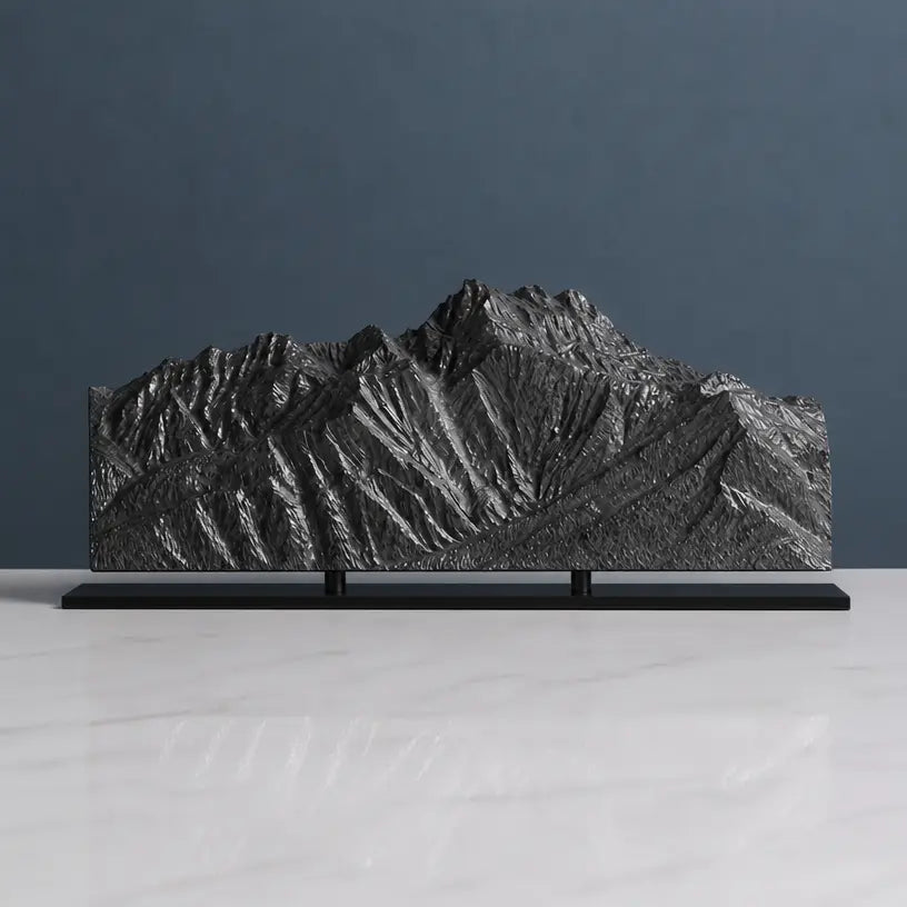 Dents du Midi Sculpture (View from Villars-sur-Ollon, Switzerland) Sculpted Peaks