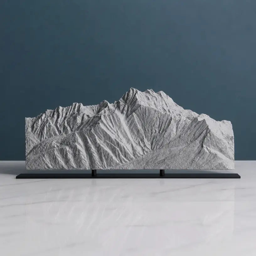 Dents du Midi Sculpture (View from Villars-sur-Ollon, Switzerland) Sculpted Peaks