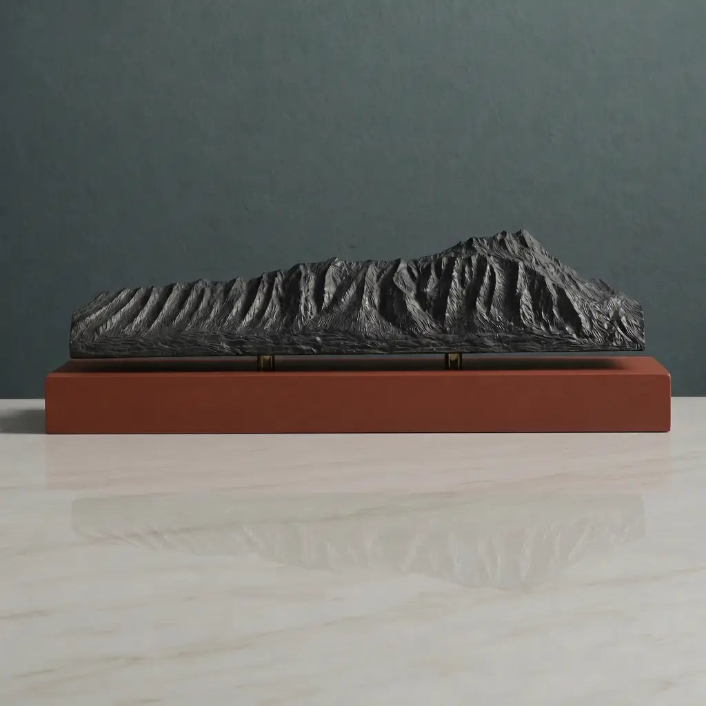Diamond Head Sculpture (View from Waikiki, Hawaii) Sculpted Peaks