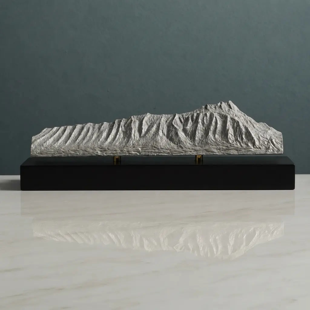 Diamond Head Sculpture (View from Waikiki, Hawaii) Sculpted Peaks